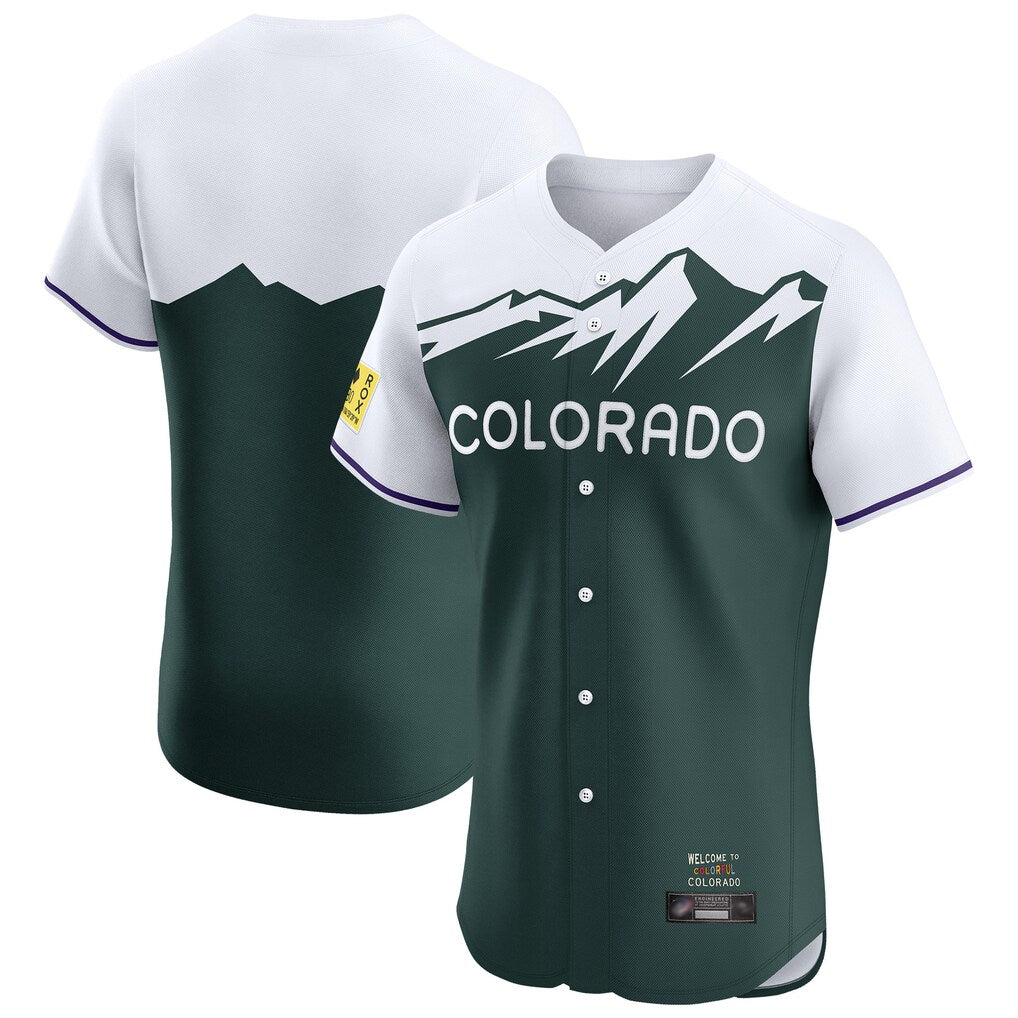 Boles C.Rockies Green City Connect Limited Elite Home Blank Player Stitched Jerseys