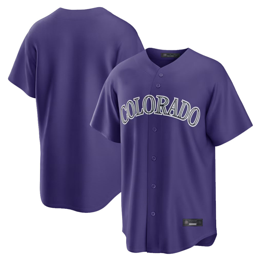 Boles C.Rockies Purple Game Home Blank Player Stitched Jerseys