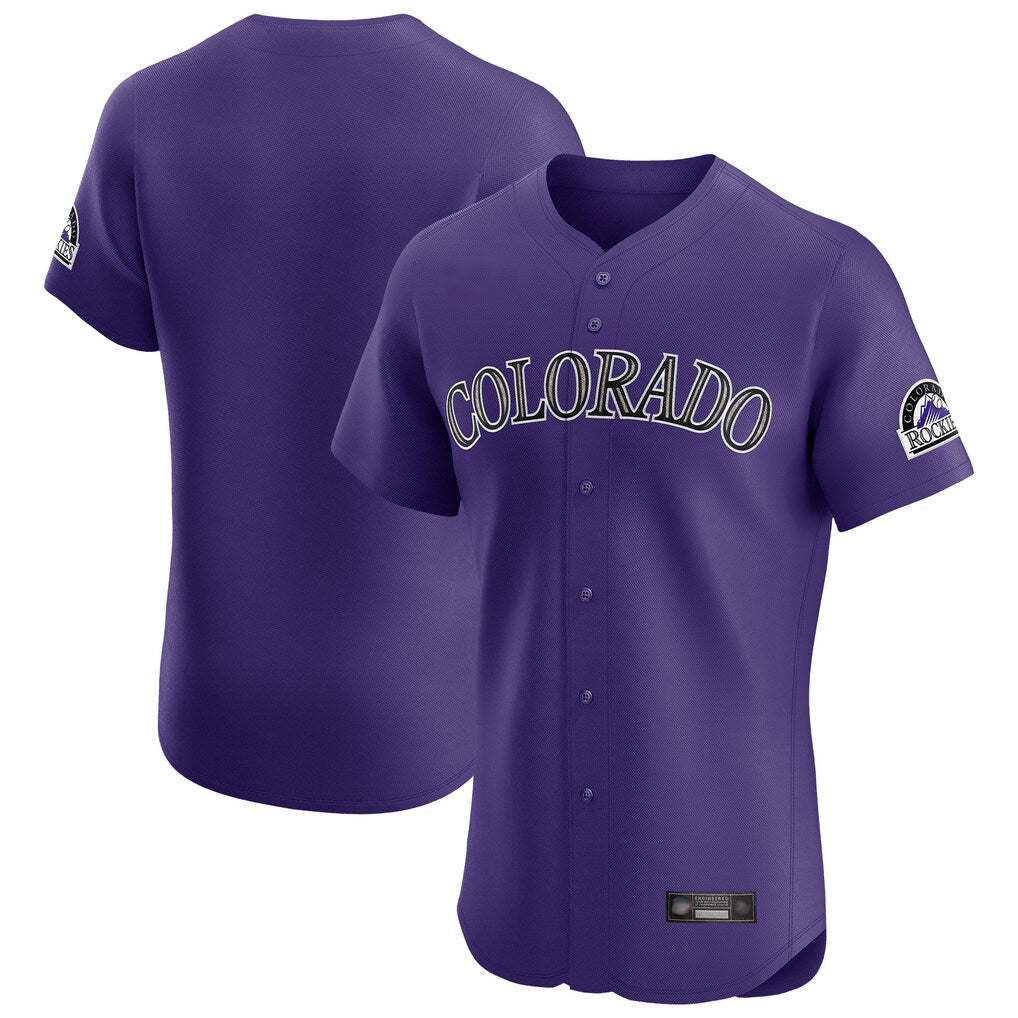 Boles C.Rockies Purple Limited Elite Home Blank Player Stitched Jerseys