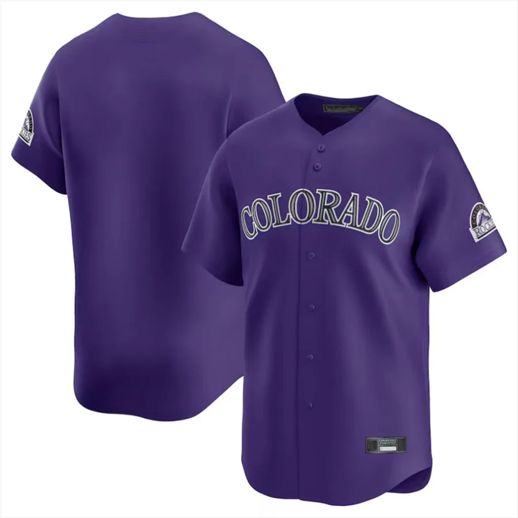 Boles C.Rockies Purple Limited Home Blank Player Stitched Jerseys