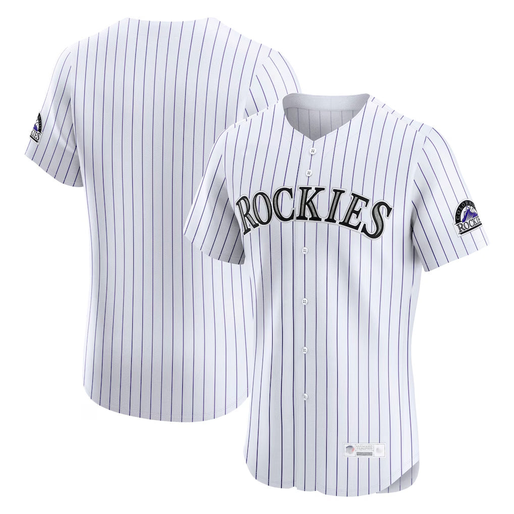 Boles C.Rockies White Limited Elite Home Blank Player Stitched Jerseys