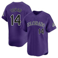 Boles C.Rockies #14 Ezequiel Tovar Player Purple Limited Home Stitched Jerseys