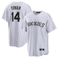Boles C.Rockies #14 Ezequiel Tovar Player White Game Home Stitched Jerseys