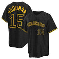 Boles C.Rockies #15 Hunter Goodman Player Black Snake Skin City Home Game Stitched Jerseys