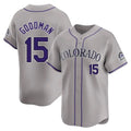 Boles C.Rockies #15 Hunter Goodman Player Gray Limited Home Stitched Jerseys