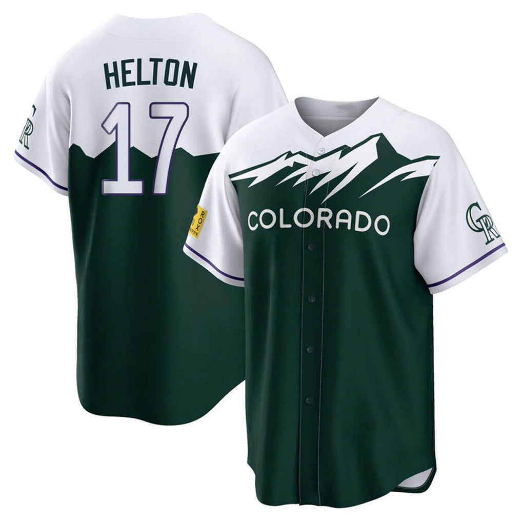 Boles C.Rockies #17 Todd Helton Player Green City Connect Home Game Stitched Jerseys