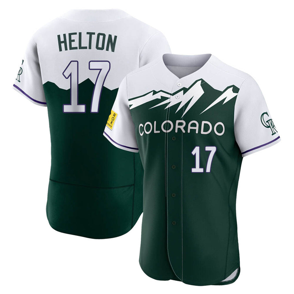 Boles C.Rockies #17 Todd Helton Player Green City Connect Limited Elite Home Stitched Jerseys