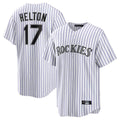 Boles C.Rockies #17 Todd Helton Player White Game Home Stitched Jerseys