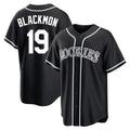 Boles C.Rockies #19 Charlie Blackmon Player Black Fashion Out Home Game Stitched Jerseys