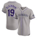 Boles C.Rockies #19 Charlie Blackmon Player Gray Limited Elite Home Stitched Jerseys