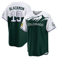 Boles C.Rockies #19 Charlie Blackmon Player Green City Connect Home Game Stitched Jerseys