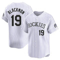 Boles C.Rockies #19 Charlie Blackmon Player White Limited Home Stitched Jerseys