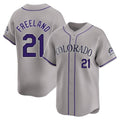 Boles C.Rockies #21 Kyle Freeland Player Gray Limited Home Stitched Jerseys