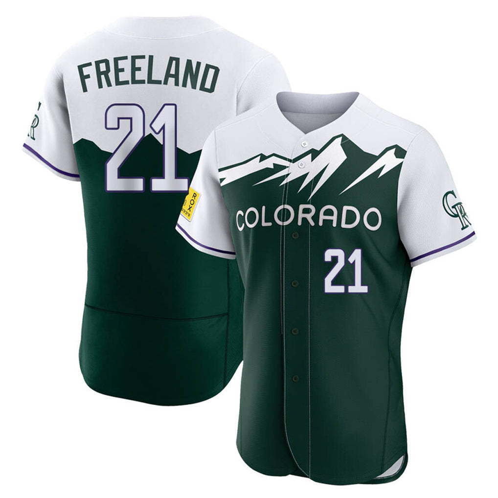 Boles C.Rockies #21 Kyle Freeland Player Green City Connect Limited Elite Home Stitched Jerseys