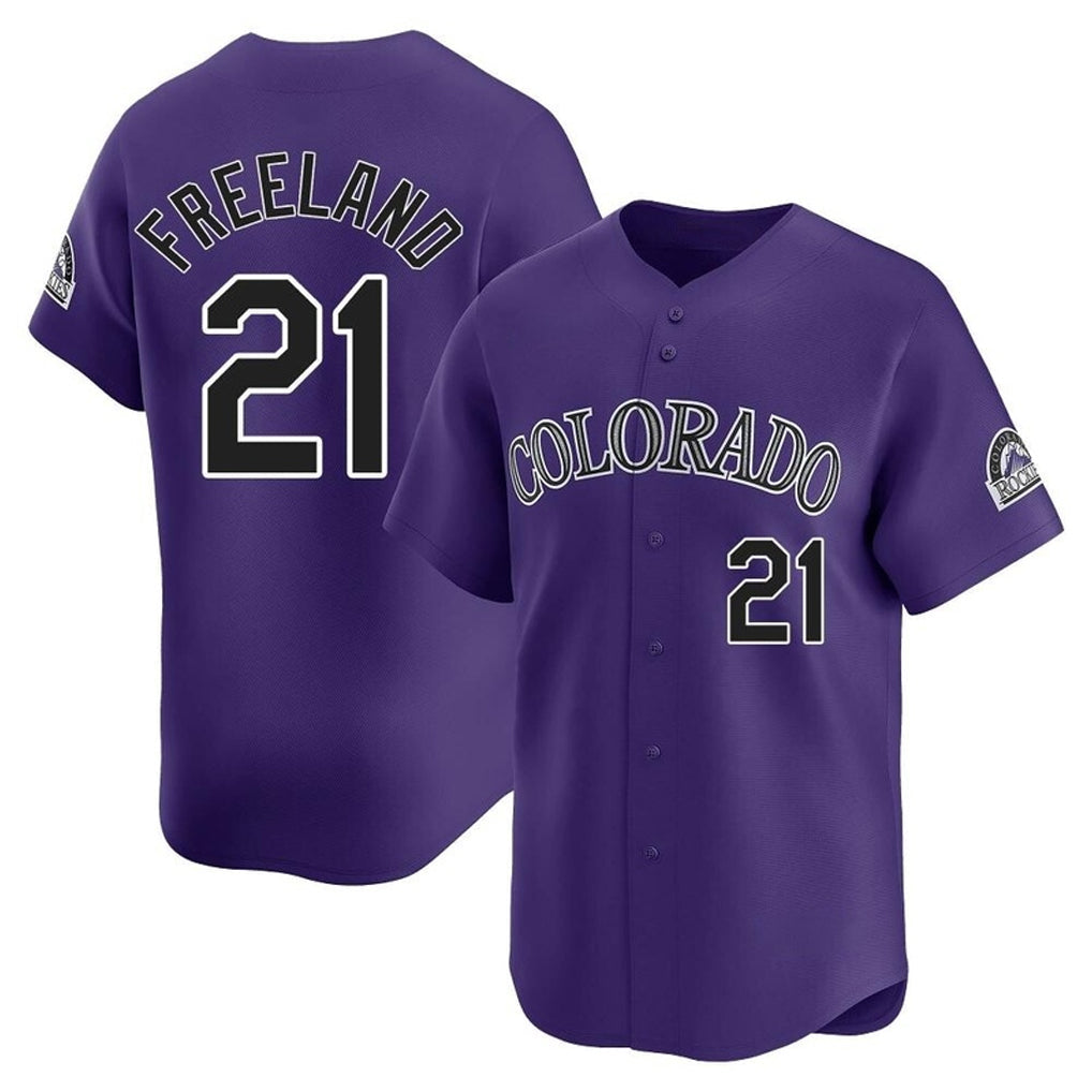Boles C.Rockies #21 Kyle Freeland Player Purple Limited Home Stitched Jerseys