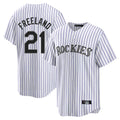 Boles C.Rockies #21 Kyle Freeland Player White Game Home Stitched Jerseys