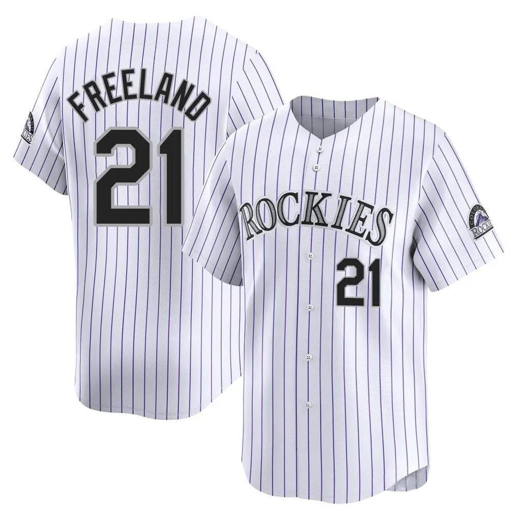 Boles C.Rockies #21 Kyle Freeland Player White Limited Home Stitched Jerseys