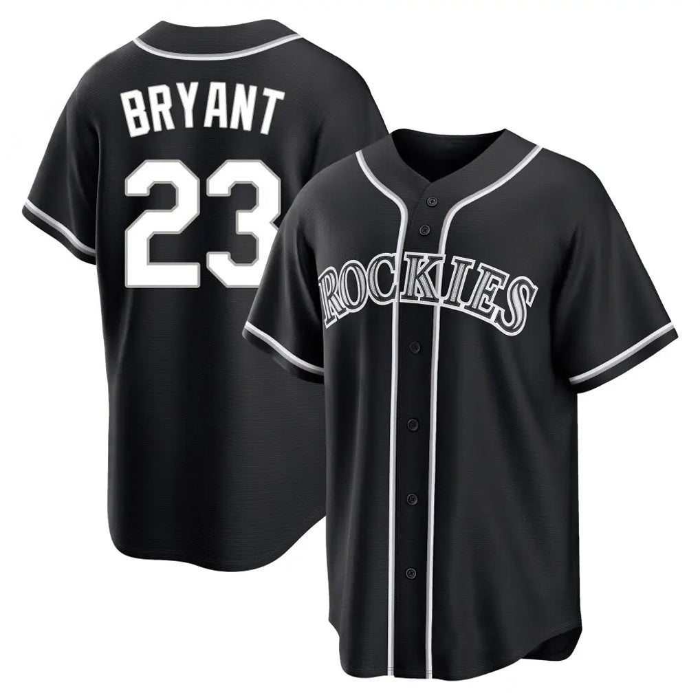 Boles C.Rockies #23 Kris Bryant Player Black Fashion Out Home Game Stitched Jerseys