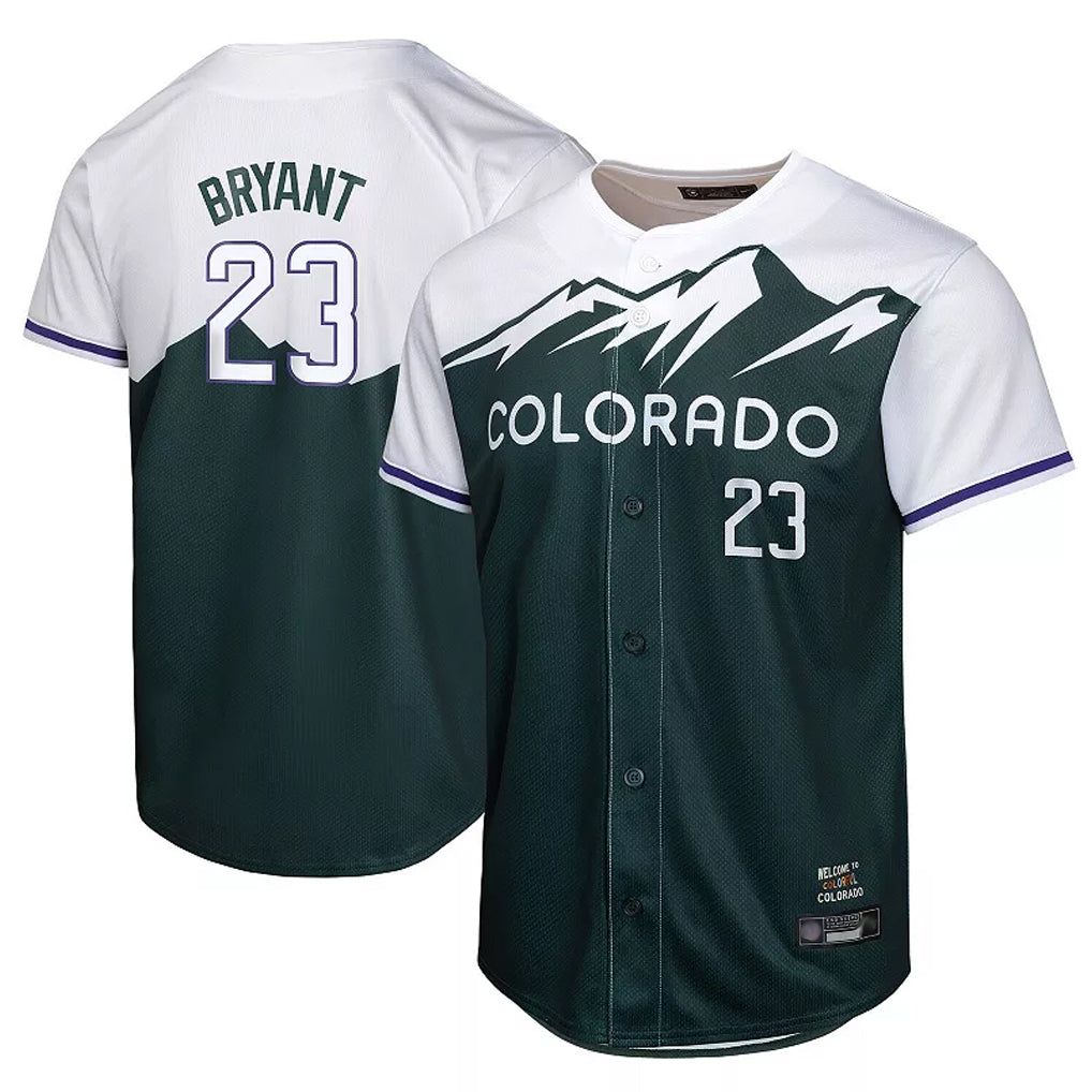 Boles C.Rockies #23 Kris Bryant Player Green City Connect Limited Home Game Stitched Jerseys