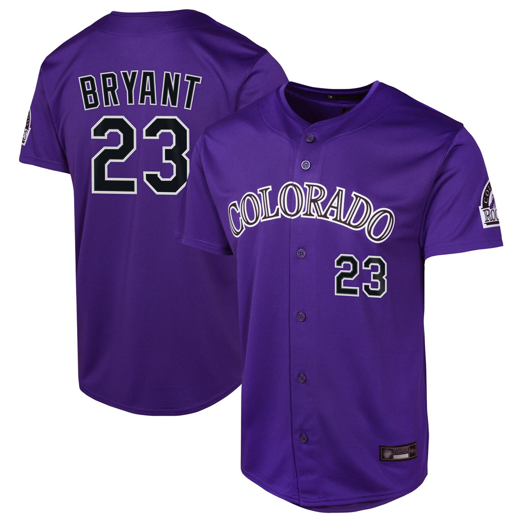 Boles C.Rockies #23 Kris Bryant Player Purple Limited Home Game Stitched Jerseys