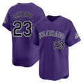 Boles C.Rockies #23 Kris Bryant Player Purple Limited Home Stitched Jerseys