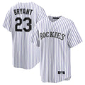 Boles C.Rockies #23 Kris Bryant Player White Game Home Stitched Jerseys
