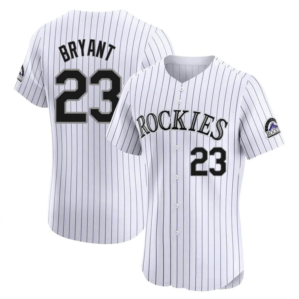 Boles C.Rockies #23 Kris Bryant Player White Limited Elite Home Stitched Jerseys