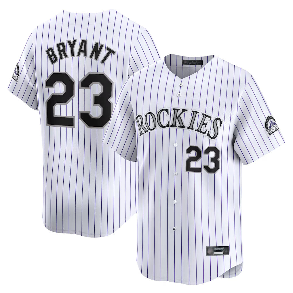 Boles C.Rockies #23 Kris Bryant Player White Limited Home Stitched Jerseys