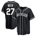 Boles C.Rockies #27 Jordan Beck Player Black Fashion Out Home Game Stitched Jerseys