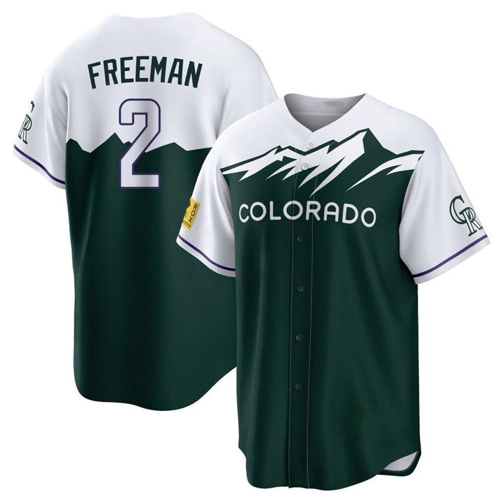 Boles C.Rockies #2 Tyler Freeman Player Green City Connect Home Game Stitched Jerseys