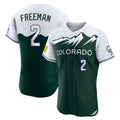 Boles C.Rockies #2 Tyler Freeman Player Green City Connect Limited Elite Home Stitched Jerseys