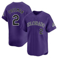 Boles C.Rockies #2 Tyler Freeman Player Purple Limited Home Stitched Jerseys