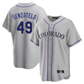 Boles C.Rockies #49 Antonio Senzatela Player Gray Game Home Stitched Jerseys