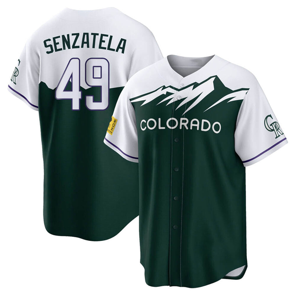 Boles C.Rockies #49 Antonio Senzatela Player Green City Connect Home Game Stitched Jerseys