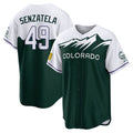 Boles C.Rockies #49 Antonio Senzatela Player Green City Connect Home Game Stitched Jerseys