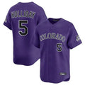 Boles C.Rockies #5 Matt Holliday Player Purple Limited Home Stitched Jerseys