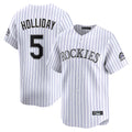 Boles C.Rockies #5 Matt Holliday Player White Limited Home Stitched Jerseys