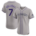 Boles C.Rockies #7 Matt Holliday Player Gray Limited Elite Home Stitched Jerseys