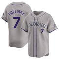 Boles C.Rockies #7 Matt Holliday Player Gray Limited Home Stitched Jerseys