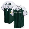Boles C.Rockies #7 Matt Holliday Player Green City Connect Home Game Stitched Jerseys