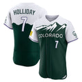 Boles C.Rockies #7 Matt Holliday Player Green City Connect Limited Elite Home Stitched Jerseys