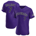 Boles C.Rockies #7 Matt Holliday Player Purple Limited Elite Home Stitched Jerseys