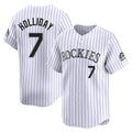 Boles C.Rockies #7 Matt Holliday Player White Limited Home Stitched Jerseys