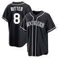 Boles C.Rockies #8 Ryan Ritter Player Black Fashion Out Home Game Stitched Jerseys