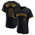 Boles C.Rockies #8 Ryan Ritter Player Black Snake Skin City Limited Elite Home Stitched Jerseys