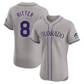 Boles C.Rockies #8 Ryan Ritter Player Gray Limited Elite Home Stitched Jerseys
