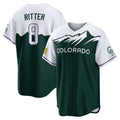 Boles C.Rockies #8 Ryan Ritter Player Green City Connect Home Game Stitched Jerseys
