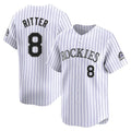 Boles C.Rockies #8 Ryan Ritter Player White Limited Home Stitched Jerseys