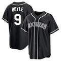 Boles C.Rockies #9 Brenton Doyle Player Black Fashion Out Home Game Stitched Jerseys