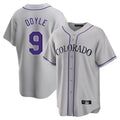 Boles C.Rockies #9 Brenton Doyle Player Gray Game Home Stitched Jerseys
